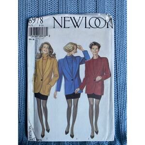 Simplicity 6978 Sewing pattern suit blazer pencil skirt 1990s size 8-18